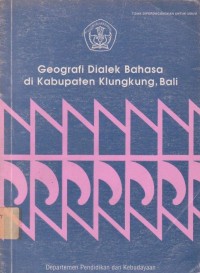 Geografi Dialek Bahasa di Kabupaten Klungkung, Bali