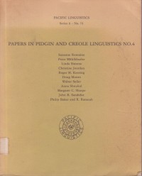 Image of Papers in Pidgin And Creole Linguistics No.4