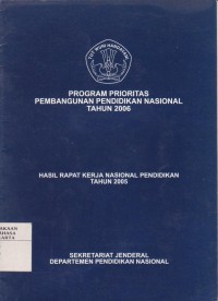Image of Program Prioritas Pembangunan Pendidikan Nasional Tahun 2006