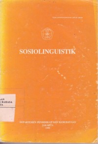 Image of Sosiolinguistik=Sociolinguistics