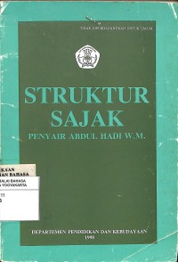 Struktur Sajak Penyair Abdul Hadi W.M.