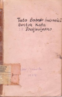 Tata Bahasa Indonesia I Bentuk Kata