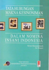 Tata Hubungan Makna Kesinoniman dalam Nomina Insani Indonesia