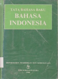 Tata Bahasa Baku Bahasa Indonesia