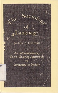 Image of The Sociology of Language