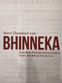 Image of Bhinneka:enam belas karangan tentang agama, sastra, dan bahasa di Indonesia