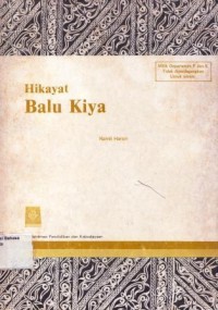 Image of Hikayat Balu Kiya