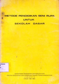 Image of Metode Pendidikan Seni Rupa Untuk Sekolah dasar
