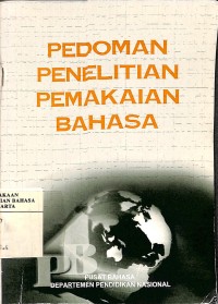 Pedoman Penelitian Pemakaian Bahasa